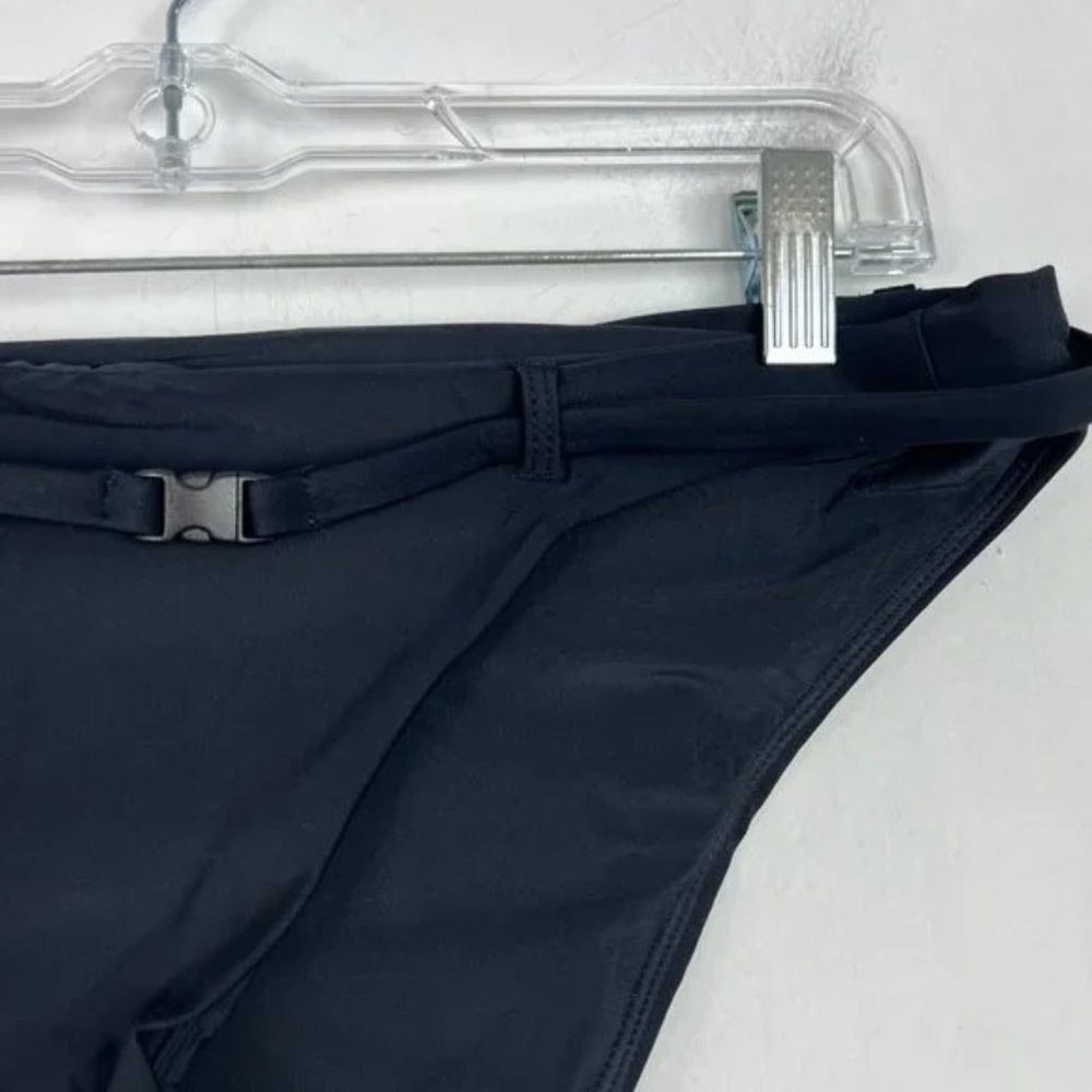 NWT Andie Swim The Riviera Bikini Bottom Flat Belt Black Size XS NEW - Picture 4 of 9
